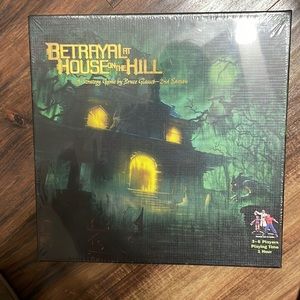 Betrayal at House on the Hill game. Brand new. Ages 12 and up. 3-6 players.